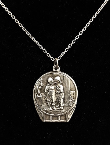 Anhänger silber jugendstil - anhänger,