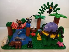 LEGO DUPLO Set Jungle Dschungel PlatteTiere Affe Elefant Spinne  2