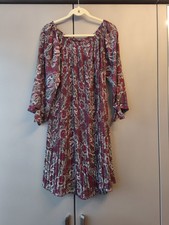 Tredy Fashion Kleid Gr. 4 Plissee Weinrot Neu