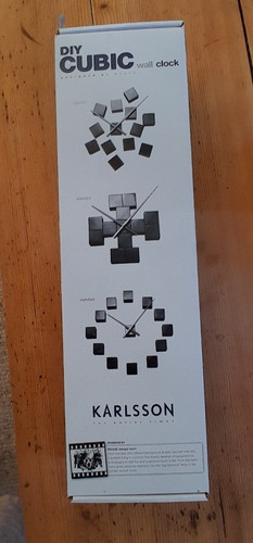 Diy cubic wanduhr - diy, karlsson
