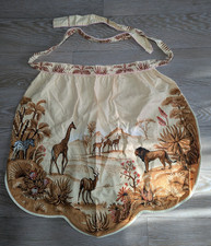 Schürze Afrikanische Safari Szene Braun Löwe Zebra Giraffe Kochschürze - Gebraucht Gut