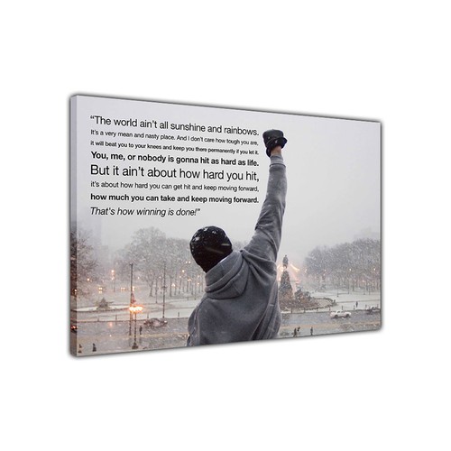 Rockiges motiv zitat leinwand - rockiges,
