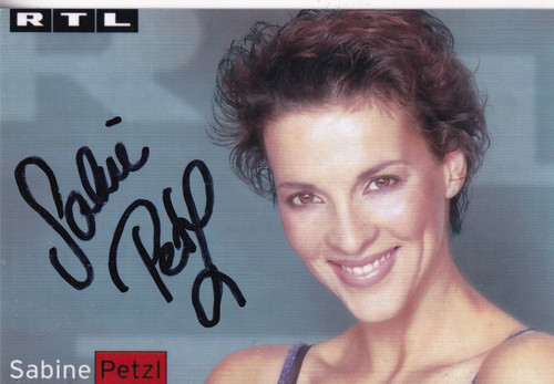 Autogramm sabine petzl - -,