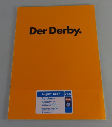 Prospekt broschüre vw derby - /,