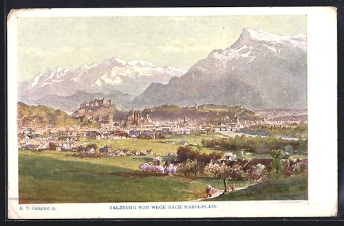 Künstler edward theodore - künstler-ak,