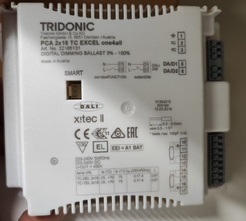 Evg tridonic 2x18w - evg,