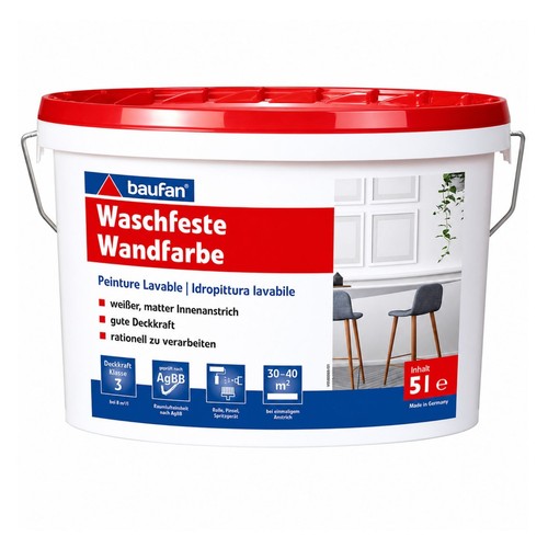 Waschfeste wandfarbe weiß - waschfeste,