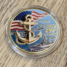 Militär Mariene US NAVY 250 Jahre  Coin  Sammlerstück Münze US 1775
