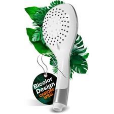 Duschkopf Chrom/Weiß mit 5