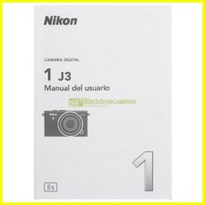 Original Nikon 1 J3 Kamera Handbuch. Bedienungsanleitung Anleitung Spanisch