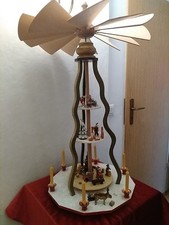  Große Pyramide, elektrisch Weihnachten, Erzgebirge, wunderschön,Unikat