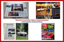 Renault Caravelle Cabrio Literaturpaket - 3 komplette Zeitschriften