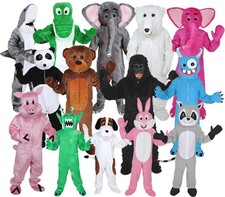 KOSTÜM  - HAI, GORILLA, AFFE, PANDA, HASE, HUND, ELEFANT, BÄR, PFERD, KUH, ESEL