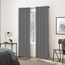 2x Vorhang mit Ösen Blickdicht Gardinen Schallschutz mit 360g/m2 Thermovorhang