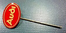 Audi Anstecknadel Logo rot glasiert geprägt 90er Jahre - Maße 22x15mm