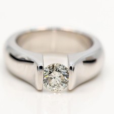 Solitärring 585/14K Weißgold