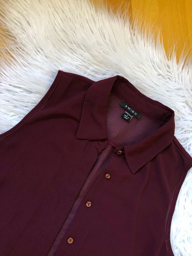 Amisu damen bluse - bluse, burgunderrot