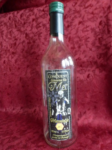 Leere flasche met - leere, "schwarzes