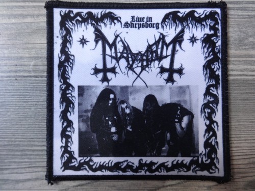Mayhem patch white border - patch,