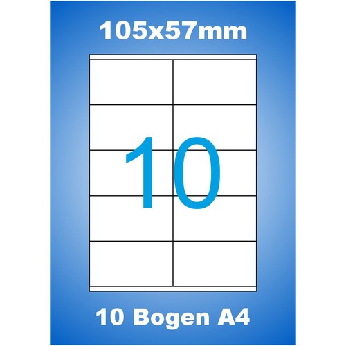 Blatt etiketten 105x57 - blatt, a4