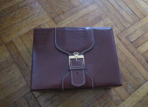 Rolex uhrenbox braunes - uhrenbox,braunes, leder
