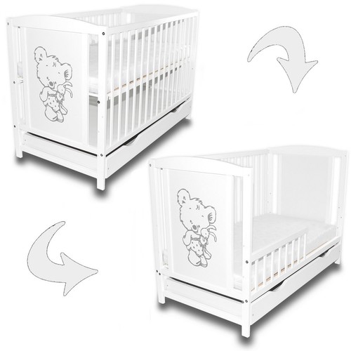 Babybett gitterbett 2in1 - babybett,