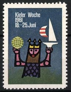 Reklamemarke kieler woche - kieler,
