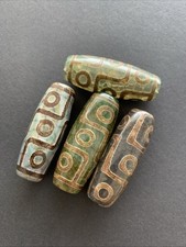 DZI BEAD, Tibet,  Buddha Tian Zhu China Asia Amulett 9Augen (48)