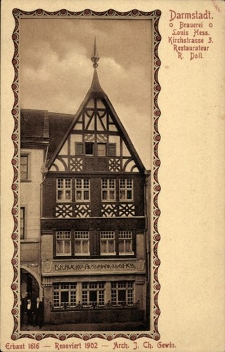 Darmstadt hessen - ak,