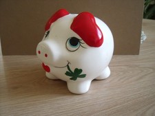 Sparschwein (Keramik) abschließbar mit Schlüssel