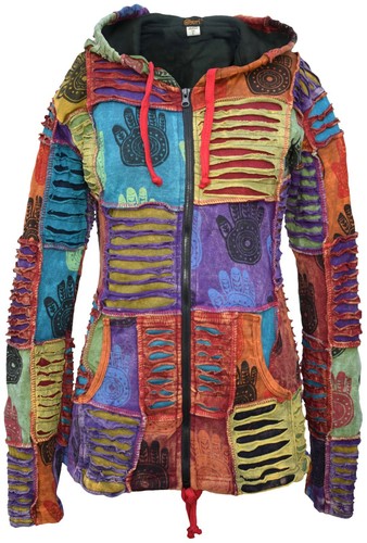 Baumwolle bedruckt jacke boho - baumwolle,