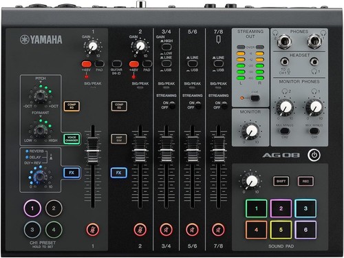 Yamaha ag08 schwarz kanal - ag08, b