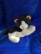 Plüti GDR DDR Katze schwarz weiß 38 cm Stofftier Plüschtier 