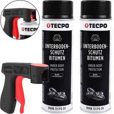 2x 500 ml UNTERBODENSCHUTZ STEINSCHLAGSCHUTZ BITUMEN SCHWARZ + PISTOLENGRIFF