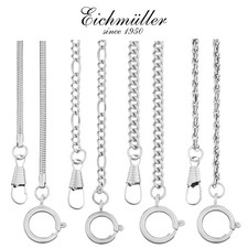 Taschenuhrkette Chrom Silber