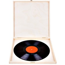 Schallplatten Holz Box