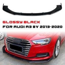 Frontspoiler Lippe Stoßstange Schwarz Glanz Für Audi A3 8V 2013-2020