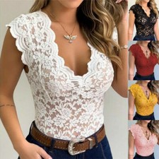Damen Sexy Spitze Weste