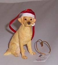 Country Artists gelber Labrador Hund hängende Ornament