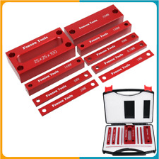 9 Stck. Metrisch Holzbearbeitung Setup Blöcke Höhenmesser für Oberfräse Tischkreissäge Aluminium