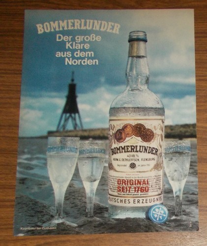 Seltene werbung bommerlunder - bommerlunder,