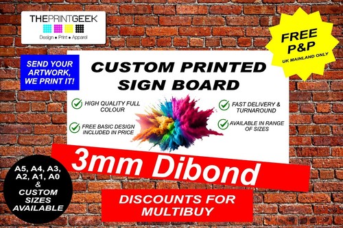 3mm dibond verbund schild - dibond,