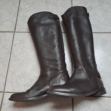 Echtleder Damen-Stiefel von Hanna White Leder-Stiefel  in Gr 38 ,braun