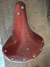 DDR Fahrradsattel aus braunem Leder