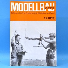 Modellbau heute 11 1971 GST DDR Flugmodell Schiffsmodell Bauplan RC Zefir