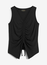 Top Gr. 56/58 Schwarz Damentop Shirt Hemd Bluse Tunika Oberteil Neu