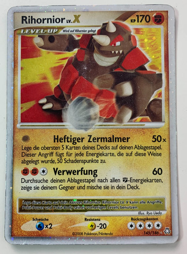 Pokemon karte rihornior x - pokemon,