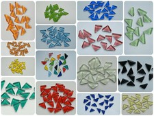 200g Mosaik Dreiecke Soft Glas