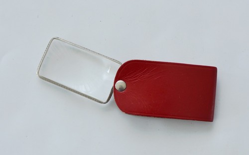 Vintage klapplupe taschenlupe - klapplupe,