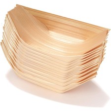 50 Stück Einweg Holzboot